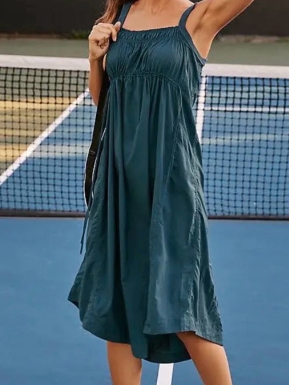 Anthropologie Teal Sundress Keesedale by Daily Practice